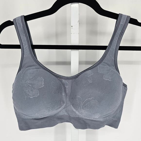 Vintage Bali Womens Sz 38B Lightly Padded T Shirt Bra Full Coverage Silver Gray - Picture 1 of 4